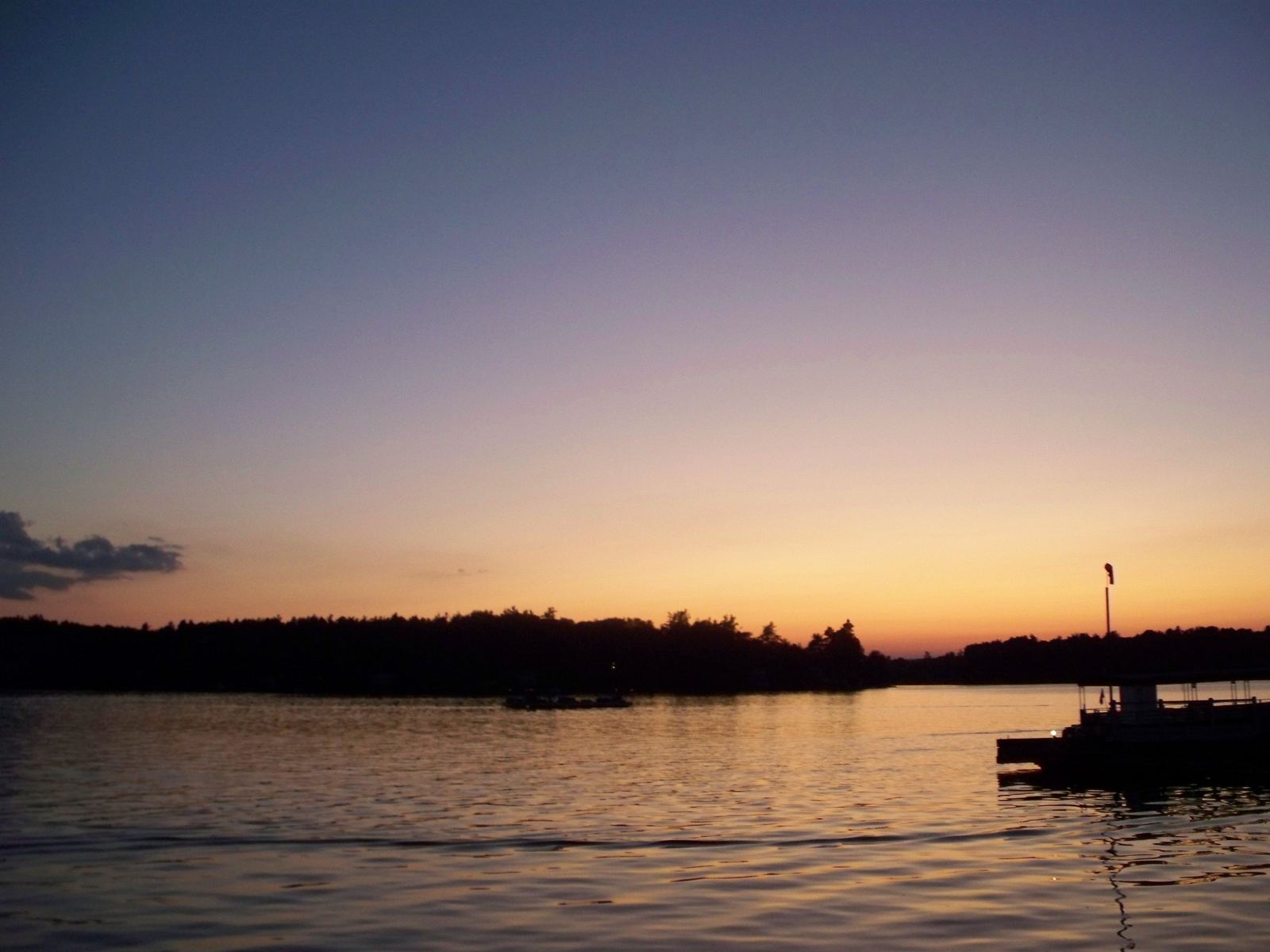 Canobie Lake at dusk